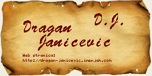Dragan Janićević vizit kartica